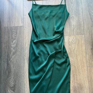 Forest Green Maddy Slip Dress